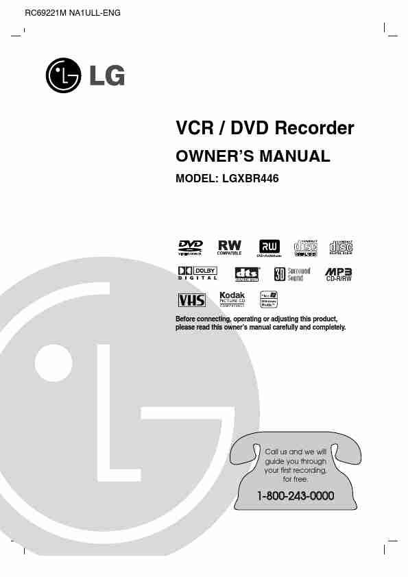 LG Electronics DVD VCR Combo XBR446-page_pdf